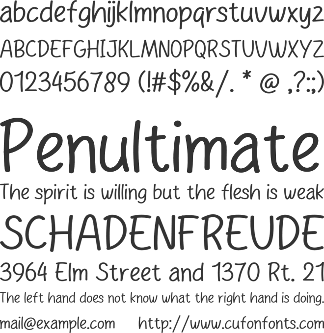 Cimmyci font preview