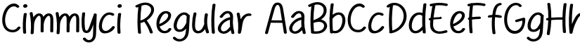 Cimmyci Regular font