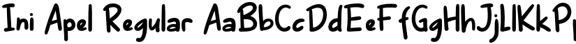 Ini Apel Regular font