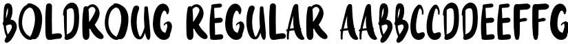 BOLDROUG Regular font