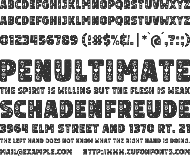 Reason Loves font preview