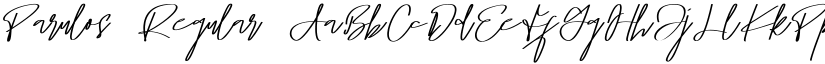 Parulos Regular font