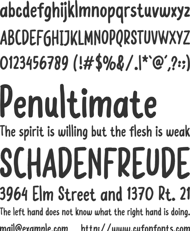 John Lemon font preview
