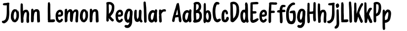 John Lemon Regular font