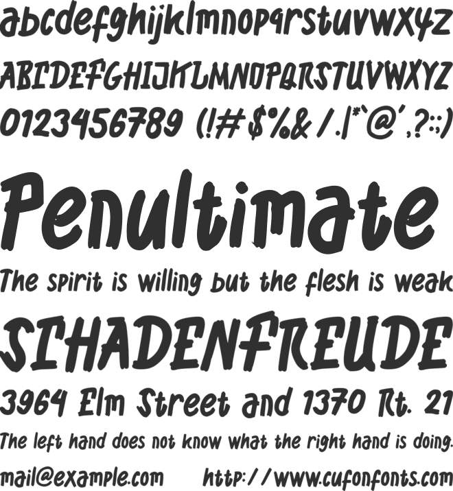 Bromy font preview