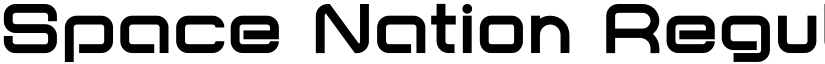 Space Nation Regular font
