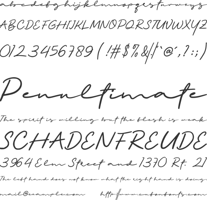 SS Geofany font preview