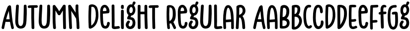 Autumn Delight Regular font