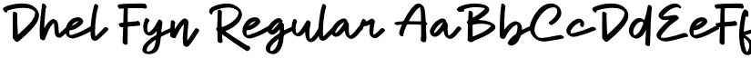 Dhel Fyn Regular font