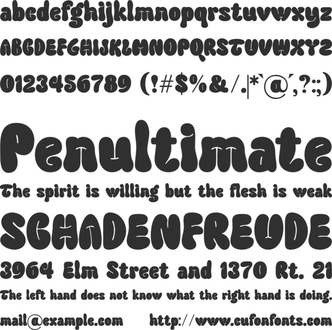 Funy Beach font preview