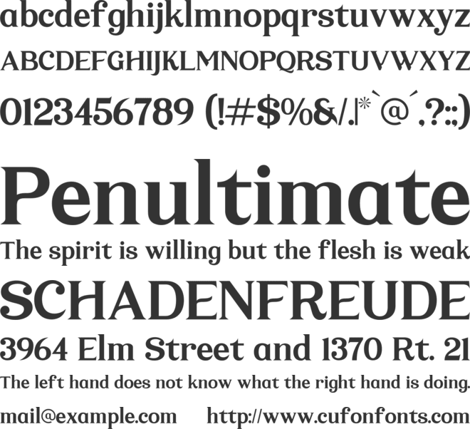 Mystic Grace font preview