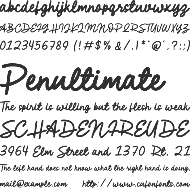 Relaxer font preview