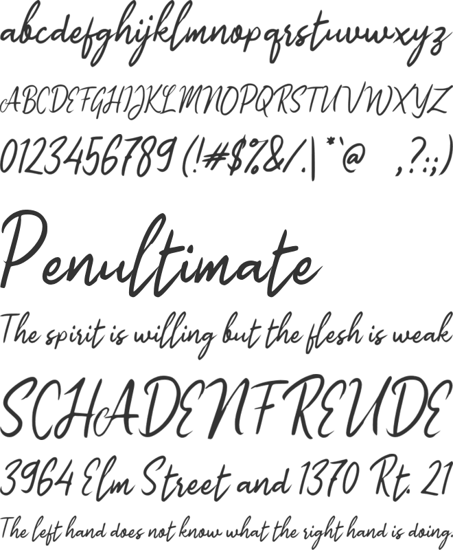 K Kejar Setoran font preview