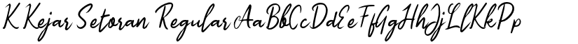 K Kejar Setoran Regular font