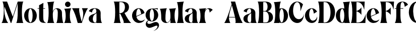 Mothiva Regular font