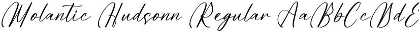Molantic Hudsonn Regular font