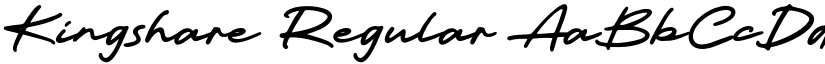 Kingshare Regular font
