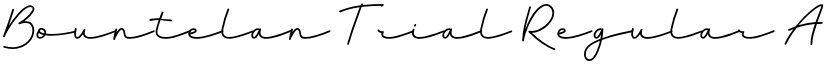 Bountelan Trial Regular font