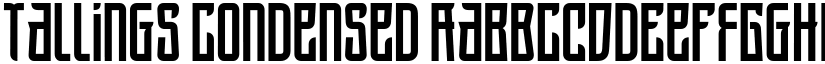 Tallings Condensed font