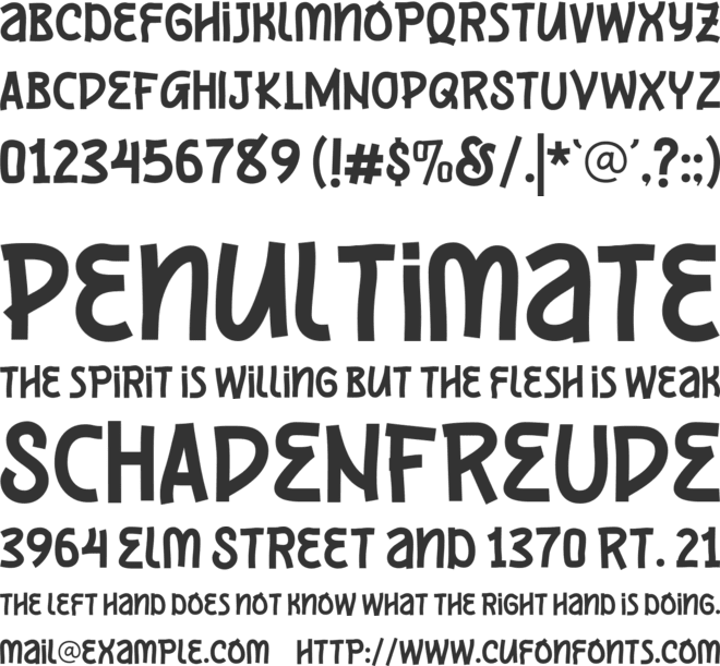 Fuchas font preview