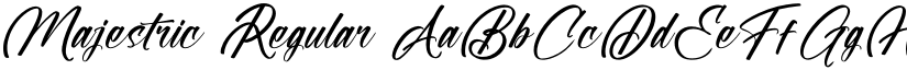 Majestric Regular font