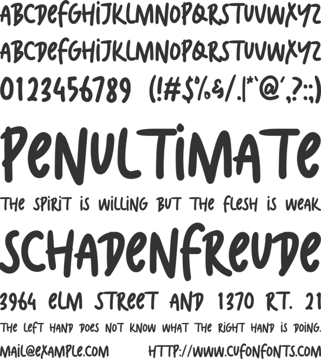 Summer Heaven font preview