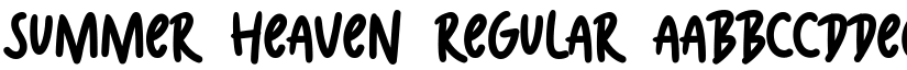 Summer Heaven Regular font