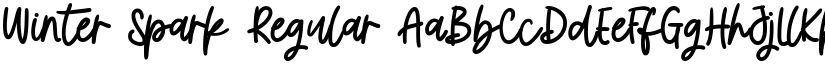 Winter Spark Regular font