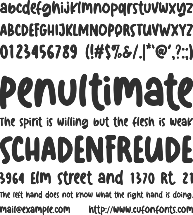 Autumn Shade font preview