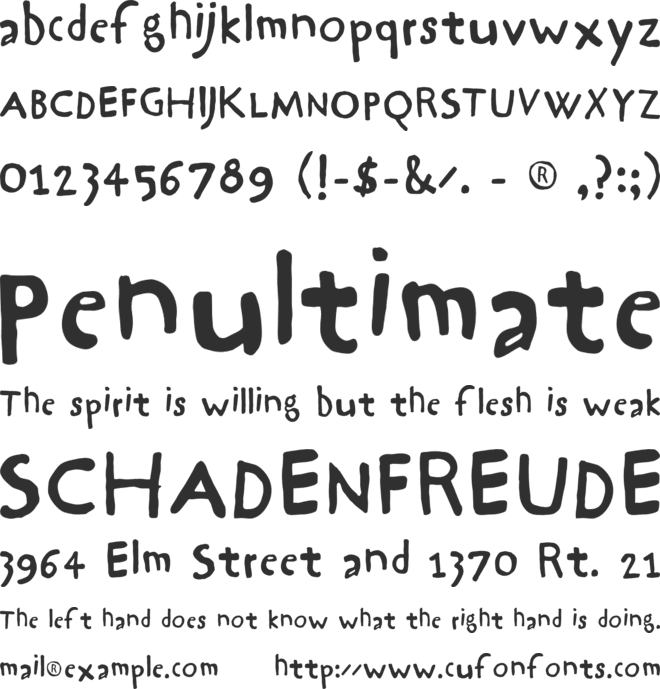 Hrawolam font preview