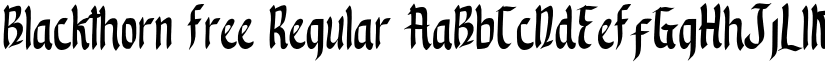 Blackthorn Free Regular font