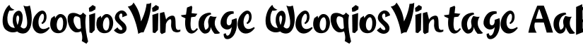 WeoqiosVintage WeoqiosVintage font