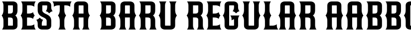 Besta Baru Regular font