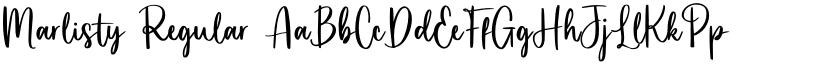 Marlisty Regular font