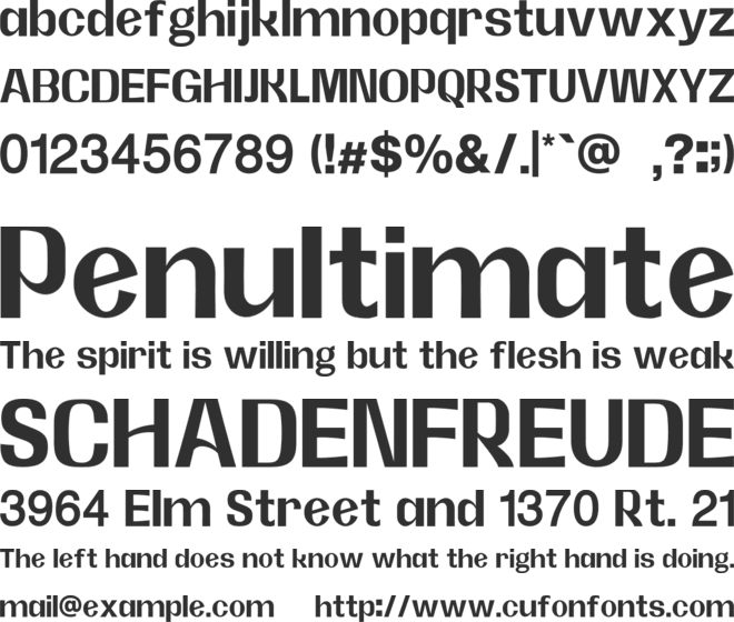 Edengarth font preview