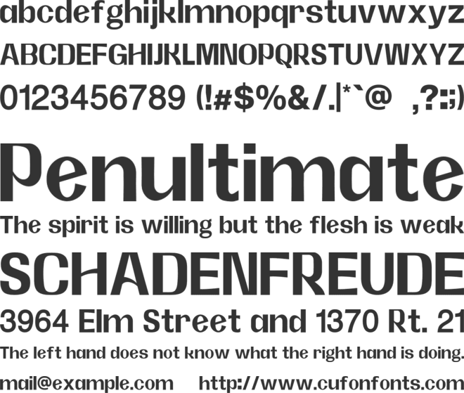 Edengarth font preview