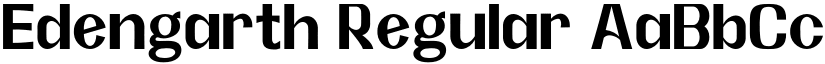 Edengarth Regular font