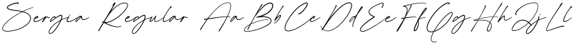 Sergia Regular font