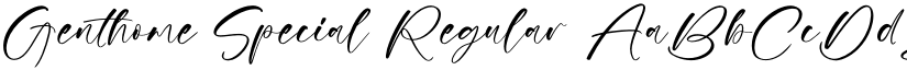 Genthome Special Regular font
