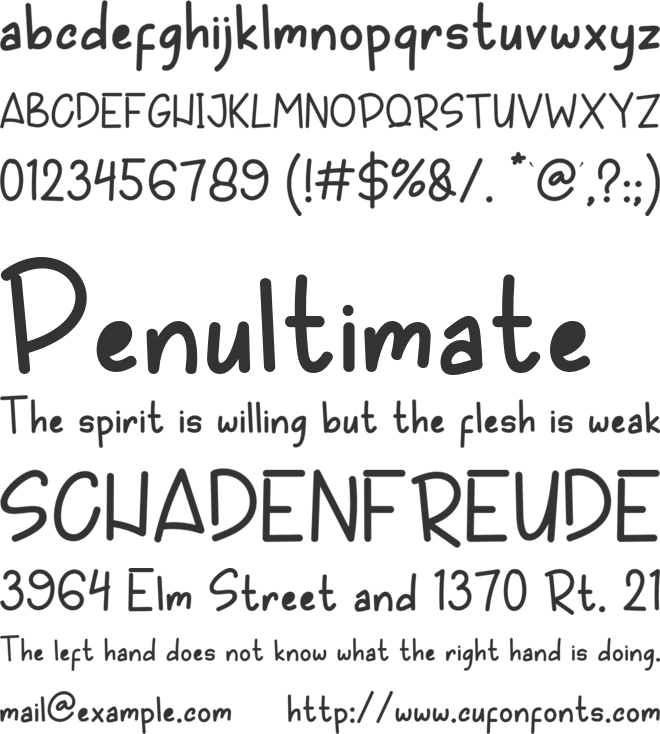 PANDA AJA font preview