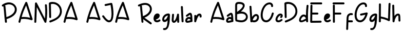 PANDA AJA Regular font