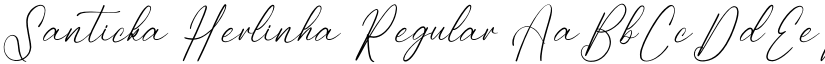 Santicka Herlinha Regular font