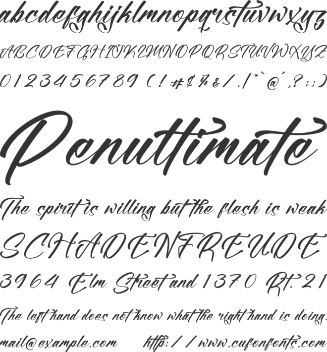 Erollitens Franklyn font preview