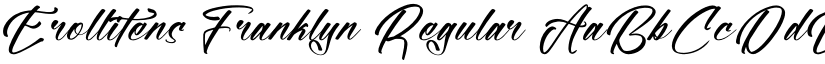 Erollitens Franklyn Regular font