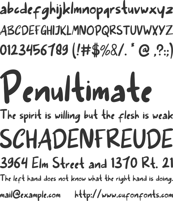Archumble font preview