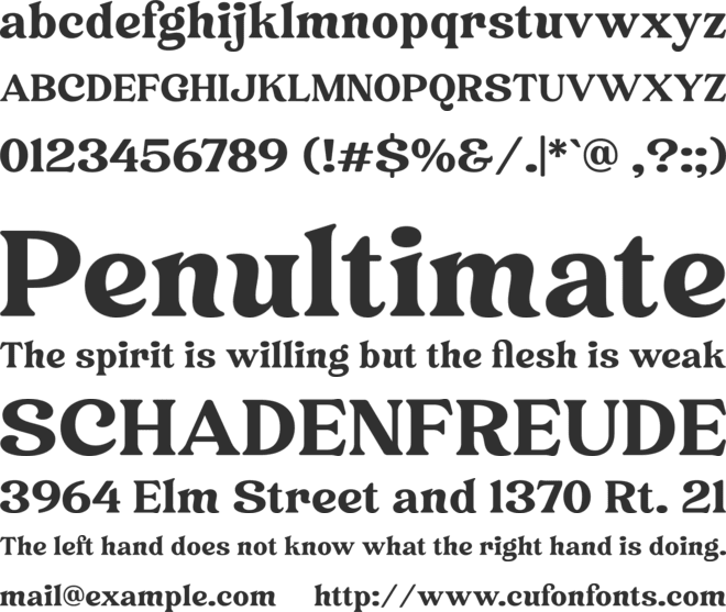 Heigan font preview
