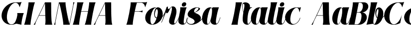 GIANHA Forisa Italic font