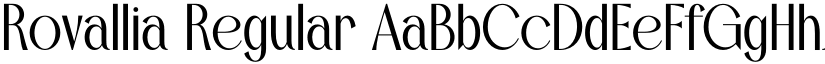 Rovallia Regular font