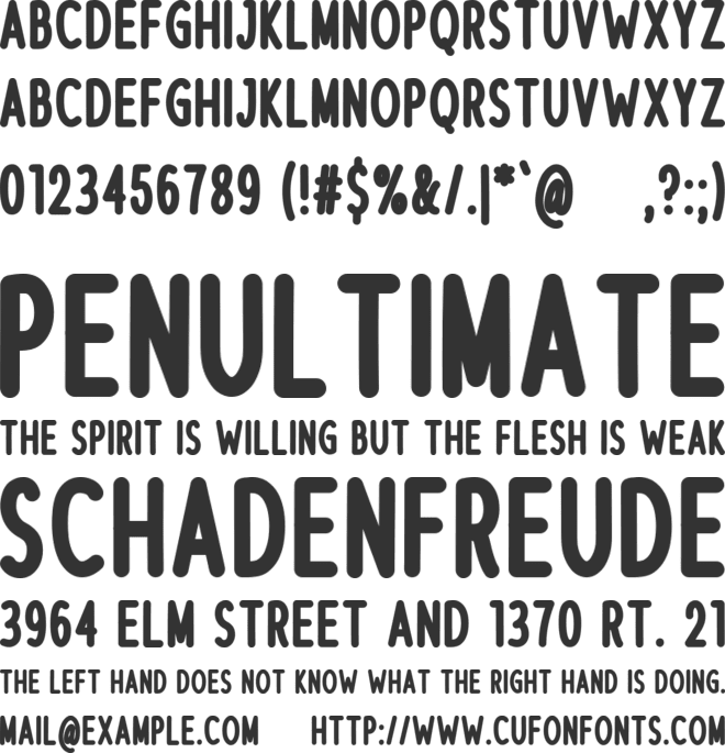 Carpaccio font preview