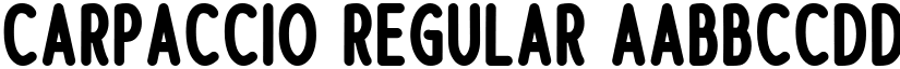 Carpaccio Regular font